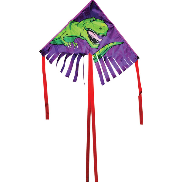 28 in. Fringe Delta Kite - Dinosaur