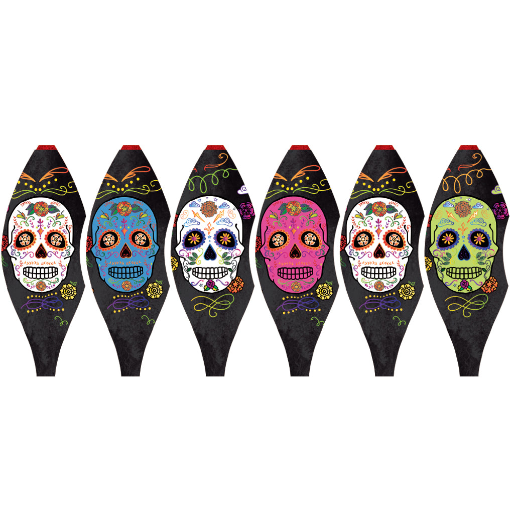 19 in. Pop-Open Hot Air Balloon - Day of the Dead