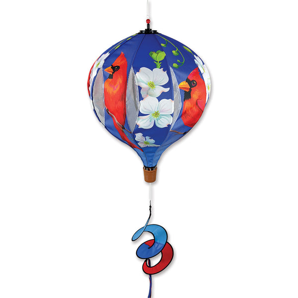 22 in. Pop-Open Hot Air Balloon - Cardinal and Dogwoods