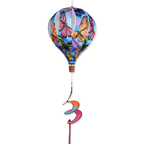 22 in. Pop-Open Hot Air Balloon - Natural Butterflies