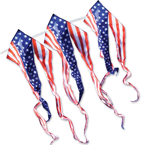 46 in. Flo-Train Delta Kite - Patriotic 3-Pack