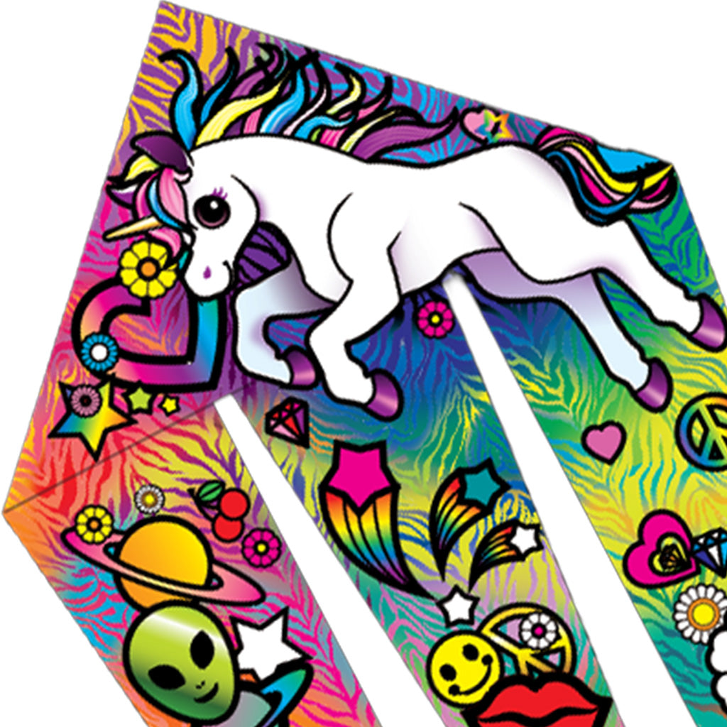 46 in. Flo-Train Delta Kite - Unicorn (Single Kite)