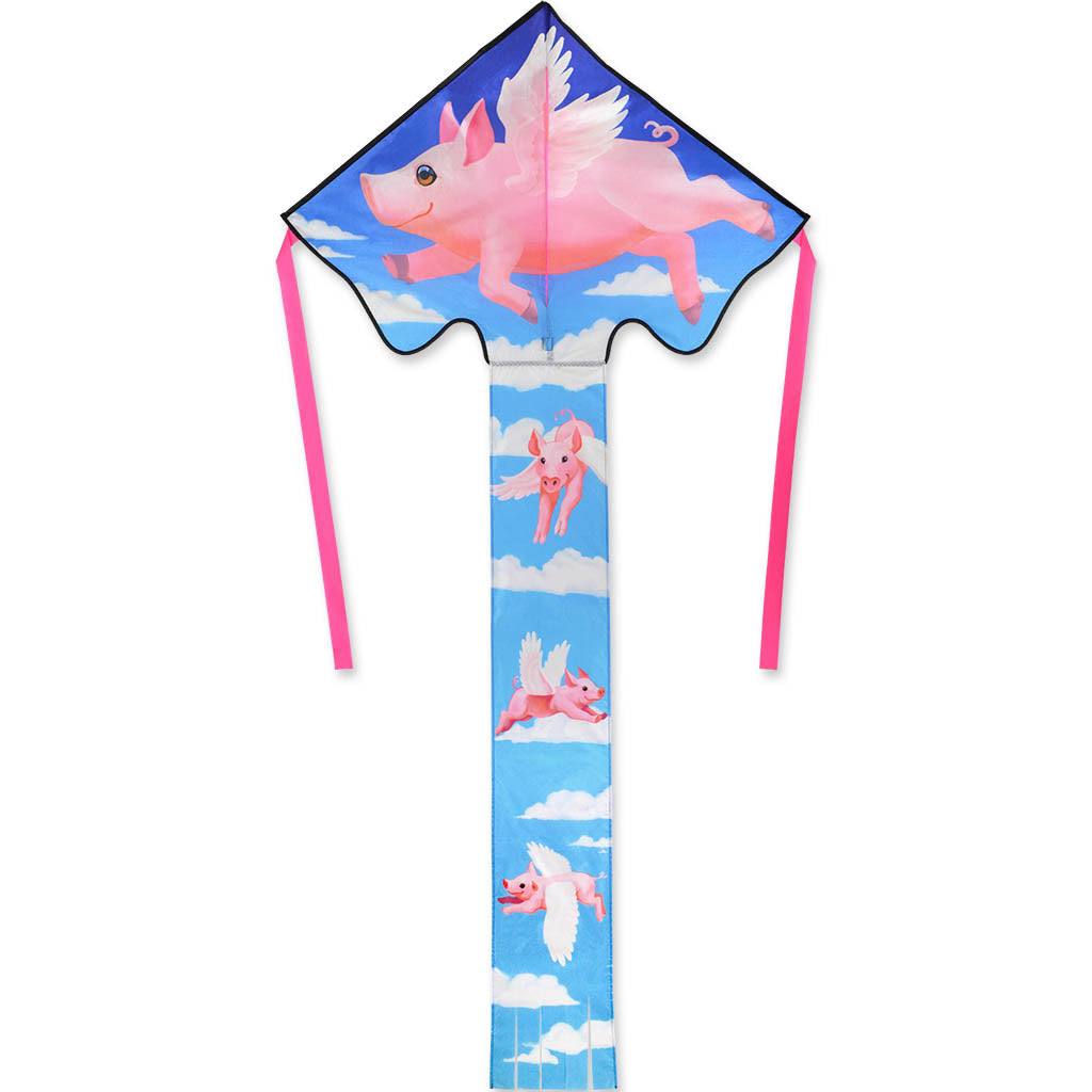 Large Easy Flyer Kite - When Pigs Fly
