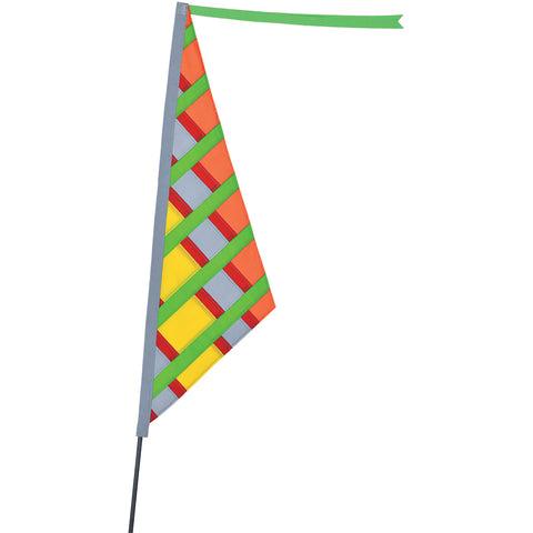SoundWinds Reflective Sail Recumbent Bike Flag - Citrus