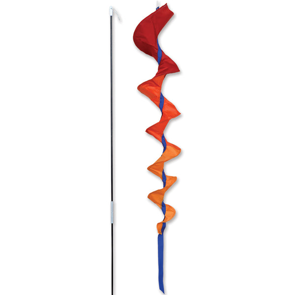 SoundWinds David Ti Medium Fusilli Spinning Bike Windsock - Orange
