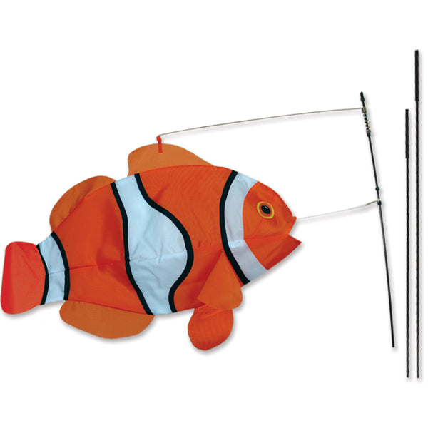 Swimming Fish Recumbent Bike Flag - Clownfish