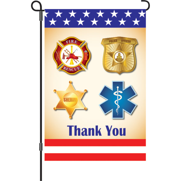 12 in. Flag - First Responders