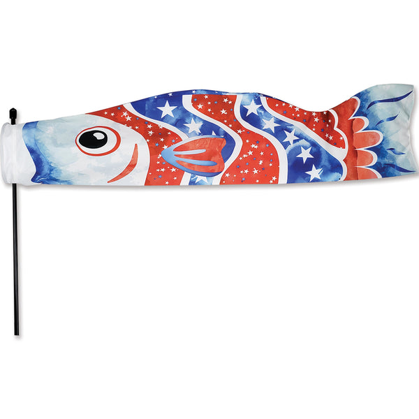 Directional Koi Windsock - Patriotic