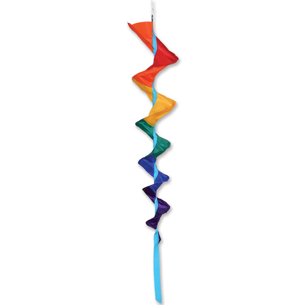 SoundWinds David Ti Medium Fusilli Spinning Windsock - Rainbow