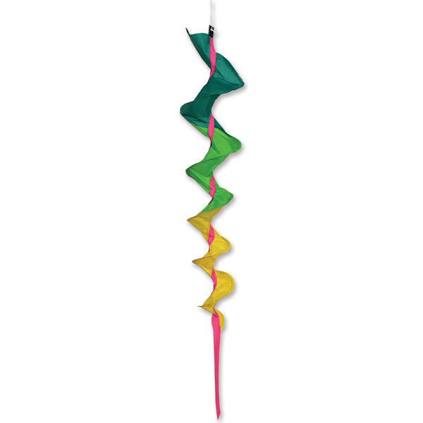 SoundWinds David Ti Medium Fusilli Spinning Windsock - Green