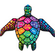 Large Sea Turtle Kite - Rainbow