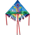 42 in. Fringe Delta Kite - Purple Dragon