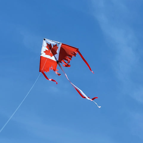 28 in. Fringe Delta Kite - Canada Flag
