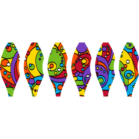 19 in. Pop-Open Hot Air Balloon - Rainbow Orbit