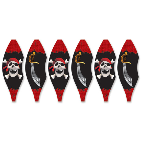19 in. Pop-Open Hot Air Balloon - Jolly Roger