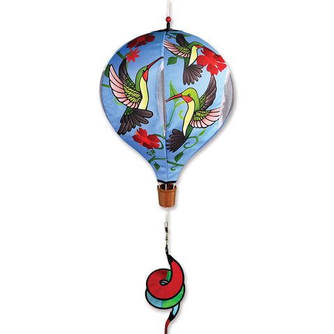 19 in. Pop-Open Hot Air Balloon - Hummingbirds