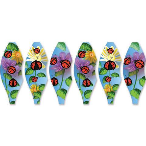 19 in. Pop-Open Hot Air Balloon - Ladybugs