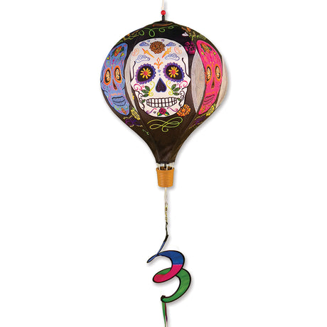 19 in. Pop-Open Hot Air Balloon - Day of the Dead