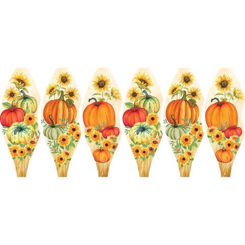19 in. Pop-Open Hot Air Balloon - Fall Pumpkins