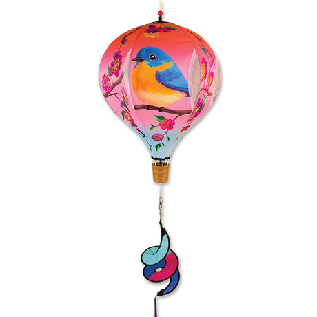 19 in. Pop-Open Hot Air Balloon - Bluebird Plum