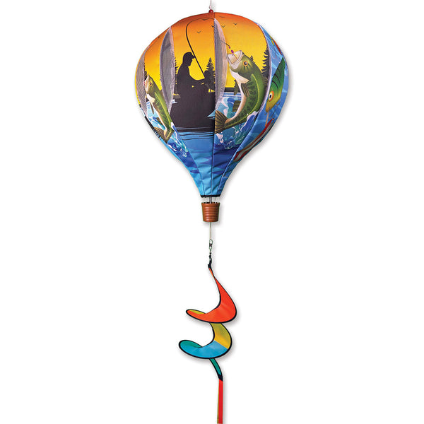 22 in. Pop-Open Hot Air Balloon - Bass Fishing