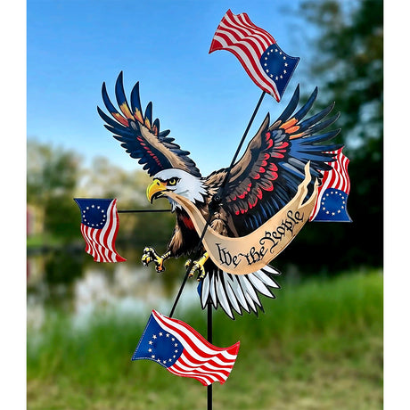 17 in. WhirliGig Spinner - We the People Patriotic Eagle