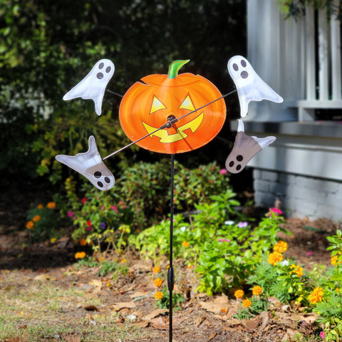 10 in. WhirliGig Spinner - Pumpkin