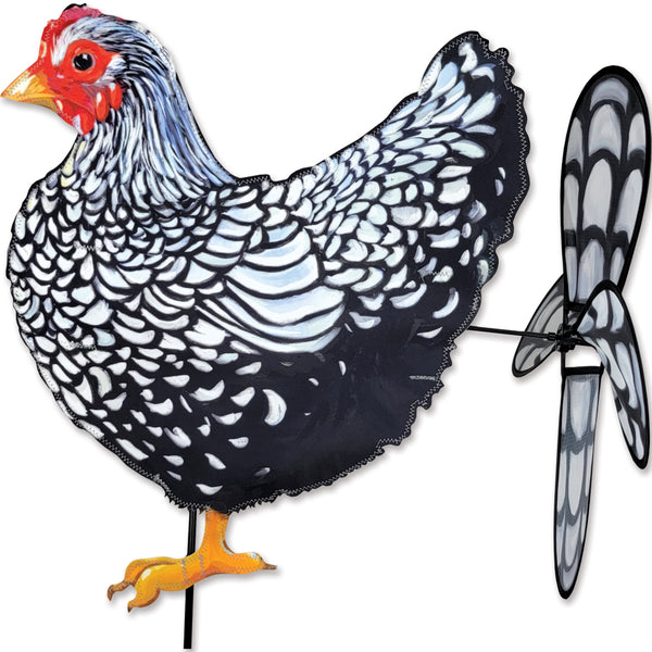 Deluxe Petite Spinner - Black & White Chicken