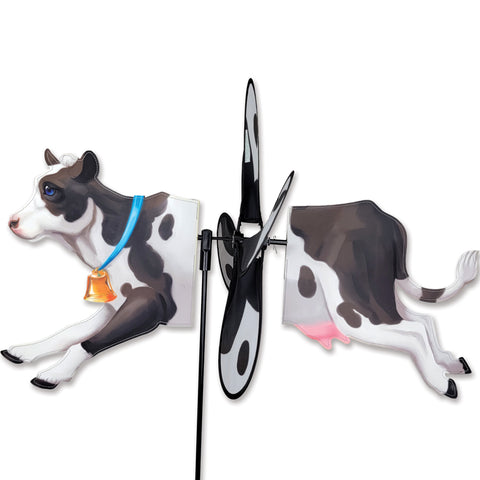 Deluxe Petite Spinner - Black & White Cow