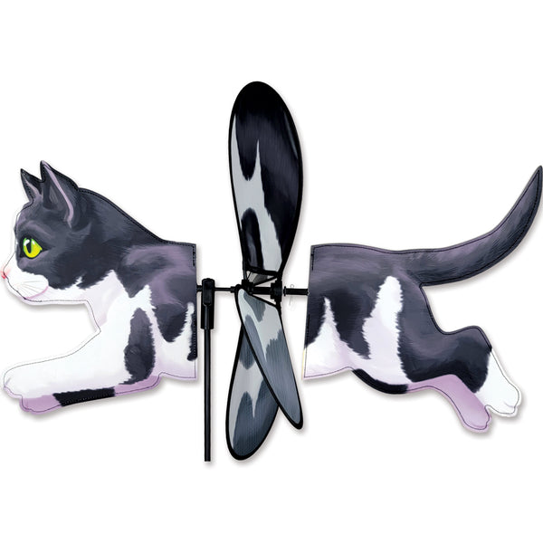 Deluxe Petite Spinner -  Black & White Cat