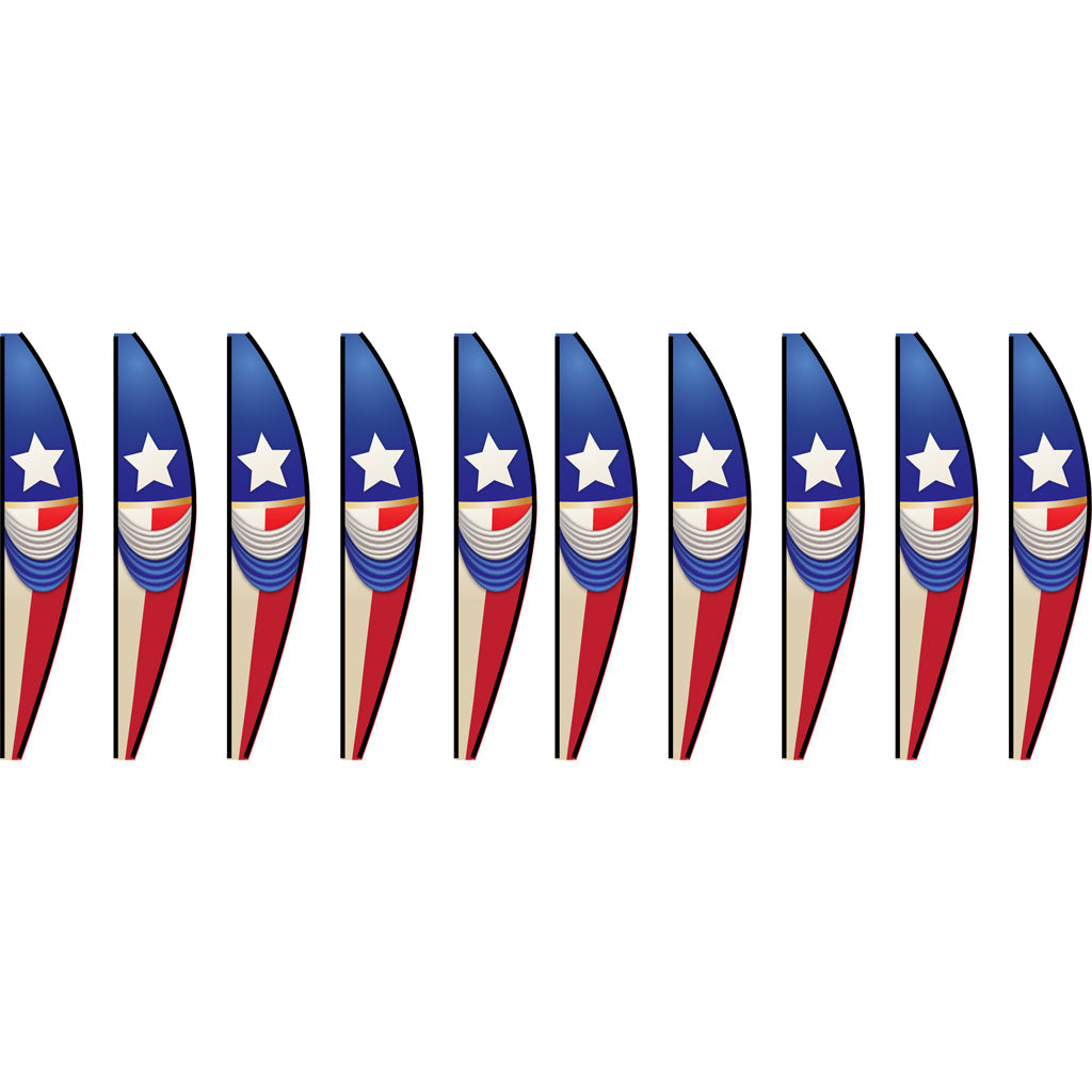 22 in. Hot Air Balloon - Vintage Patriotic