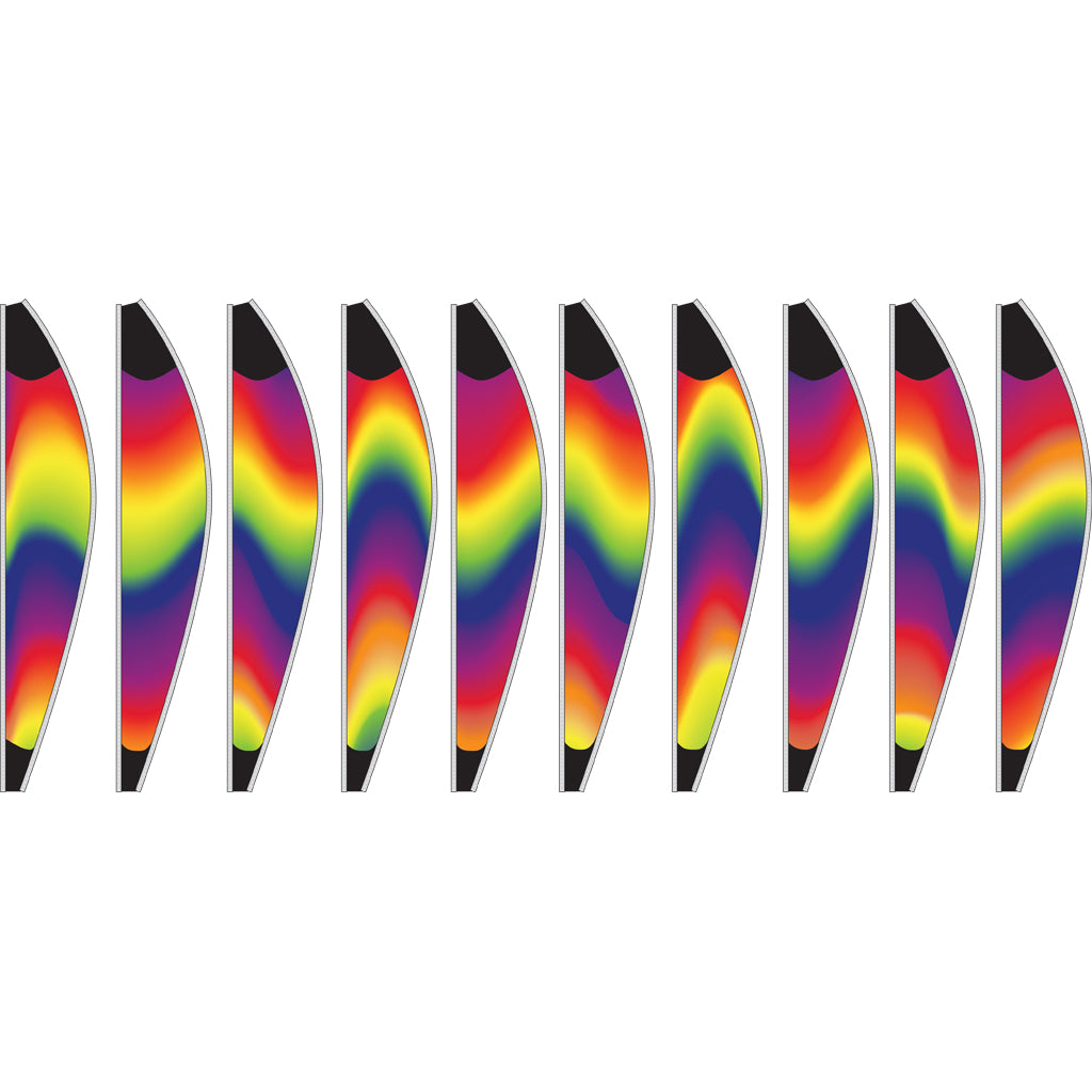26 in. Hot Air Balloon - Wavy Gradient