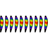12 in. Hot Air Balloon - Double Rainbow Chevron