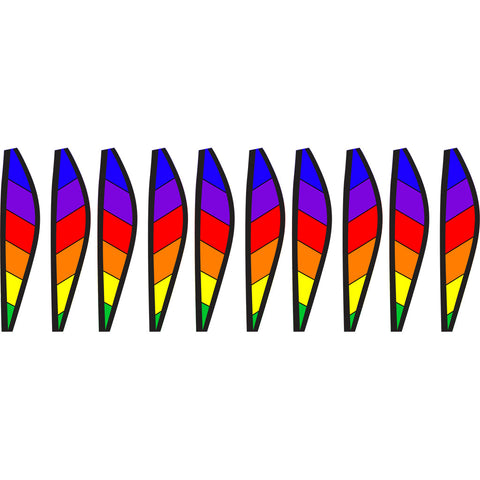 12 in. Hot Air Balloon - Chevron Rainbow
