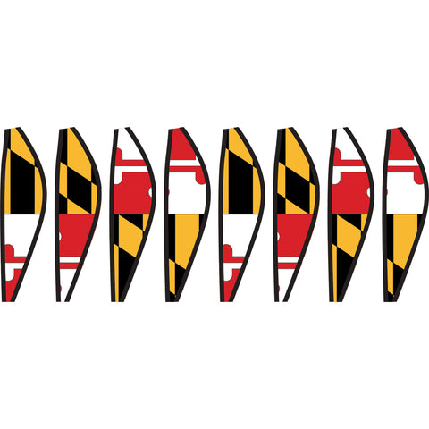 12 in. Hot Air Balloon - Maryland Flag