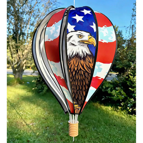 22 in. Hot Air Balloon - Patriotic Eagle
