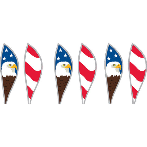 16 in. Hot Air Balloon - Patriotic Eagle
