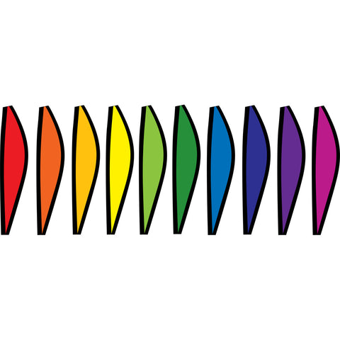 12 in. Hot Air Balloon - Rainbow