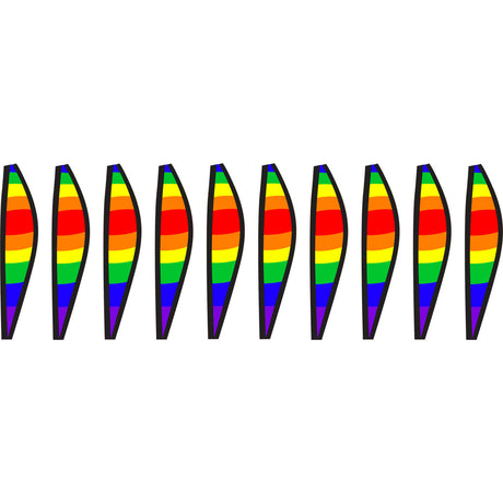 12 in. Hot Air Balloon - Classic Rainbow