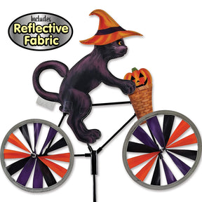 20 in. Bike Spinner - Halloween Cat with Reflective Wheels