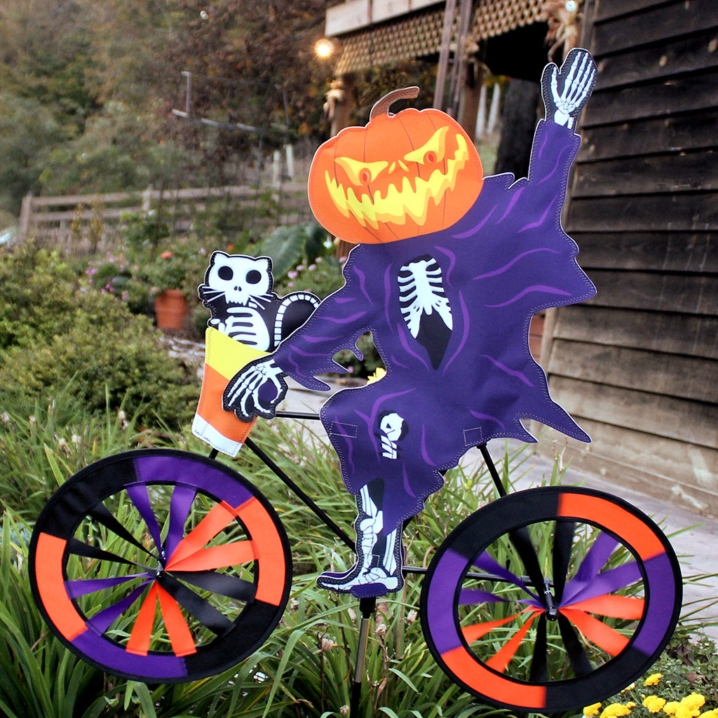 30 in. Bike Spinner - Pumpkin Ghost