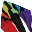 56 in. Flo-tail Delta Kite - Rainbow