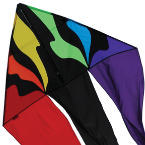 56 in. Flo-tail Delta Kite - Rainbow