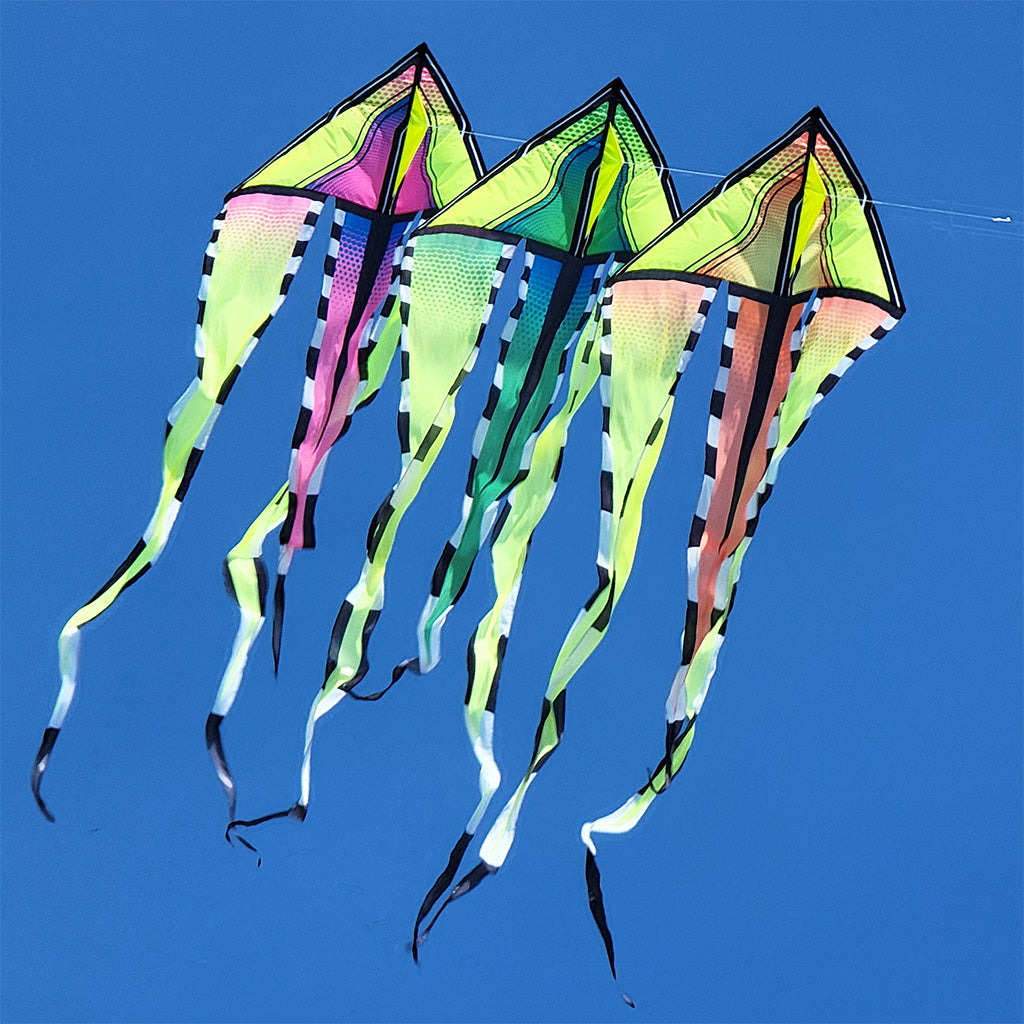46 in. Flo-Train Delta Kite - Breeze 3-Pack