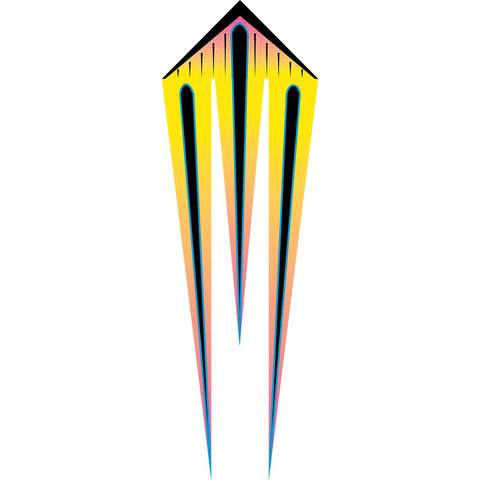 46 in. Flo-Train Delta Kite - Mango Shock (Single Kite)