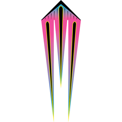 46 in. Flo-Train Delta Kite - Raspberry Shock (Single Kite)