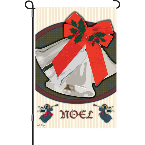 12 in. Flag - Christmas Bells