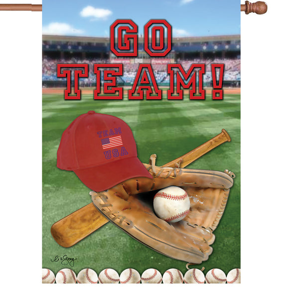 28 in. Flag - America's Pastime
