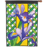 Elite Oversized Lattice Flag - Iris