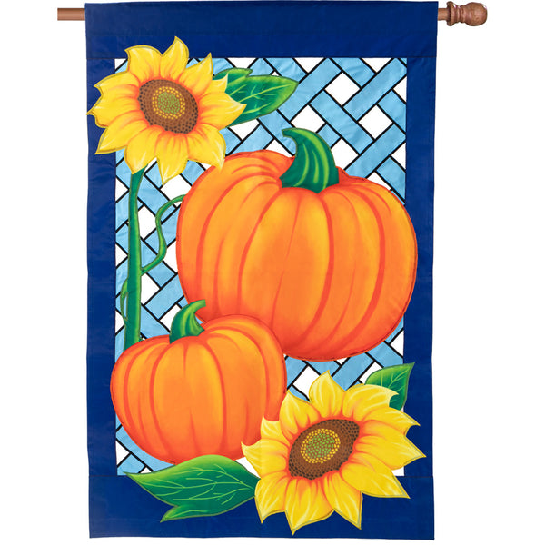 Elite Lattice Flag - Harvest Pumpkin